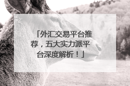外汇交易平台推荐，五大实力派平台深度解析！