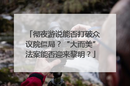 彻夜游说能否打破众议院僵局？“大而美”法案能否迎来黎明？