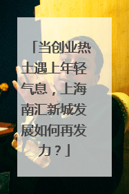 当创业热土遇上年轻气息，上海南汇新城发展如何再发力？