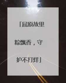 屈原故里粽飘香，守护不打烊