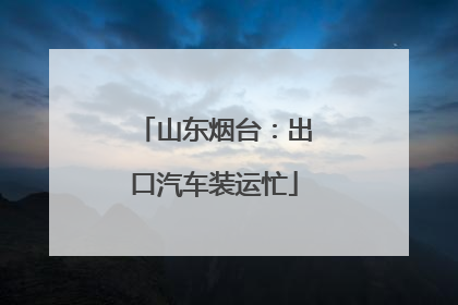 山东烟台：出口汽车装运忙