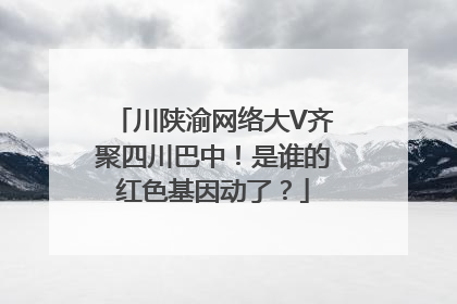 川陕渝网络大V齐聚四川巴中！是谁的红色基因动了？