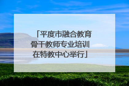 平度市融合教育骨干教师专业培训在特教中心举行