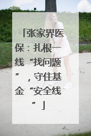 张家界医保：扎根一线“找问题”，守住基金“安全线”