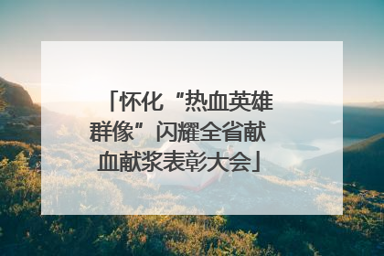 怀化“热血英雄群像”闪耀全省献血献浆表彰大会
