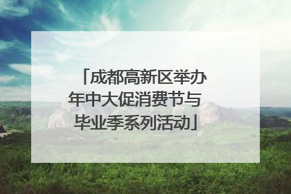 成都高新区举办年中大促消费节与毕业季系列活动
