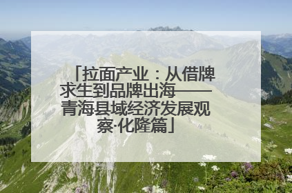 拉面产业：从借牌求生到品牌出海——青海县域经济发展观察·化隆篇