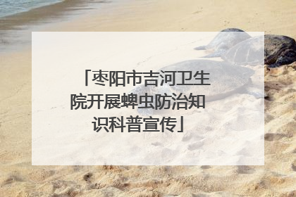 枣阳市吉河卫生院开展蜱虫防治知识科普宣传
