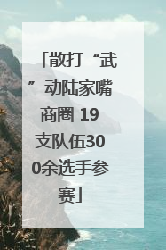 散打“武”动陆家嘴商圈 19支队伍300余选手参赛