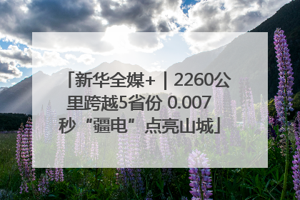 新华全媒+｜2260公里跨越5省份 0.007秒“疆电”点亮山城