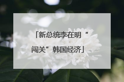 新总统李在明“闯关”韩国经济