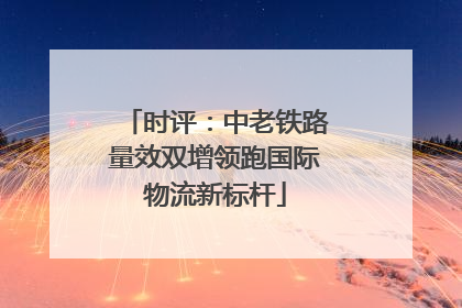 时评：中老铁路量效双增领跑国际物流新标杆