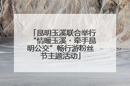 昆明玉溪联合举行“情暖玉溪・牵手昆明公交”畅行游粉丝节主题活动