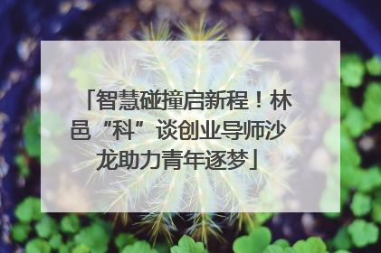 智慧碰撞启新程！林邑“科”谈创业导师沙龙助力青年逐梦