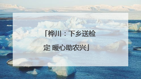 桦川：下乡送检定 暖心助农兴
