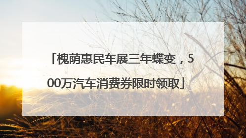 槐荫惠民车展三年蝶变，500万汽车消费券限时领取