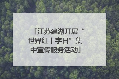 江苏建湖开展“世界红十字日”集中宣传服务活动