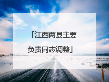 江西两县主要负责同志调整