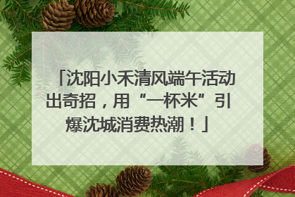 沈阳小禾清风端午活动出奇招，用“一杯米”引爆沈城消费热潮！