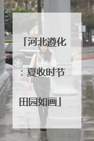 河北遵化：夏收时节田园如画