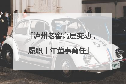 泸州老窖高层变动，履职十年董事离任
