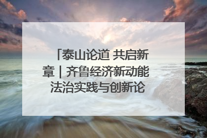 泰山论道 共启新章｜齐鲁经济新动能 法治实践与创新论坛成功举办