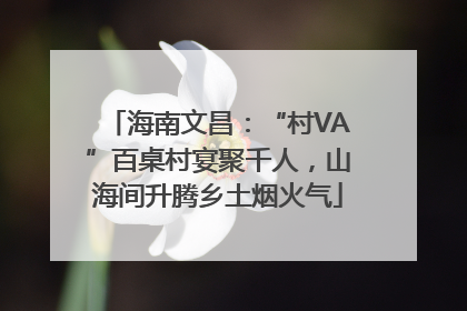 海南文昌：“村VA”百桌村宴聚千人，山海间升腾乡土烟火气