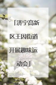 济宁高新区王因街道开展趣味运动会