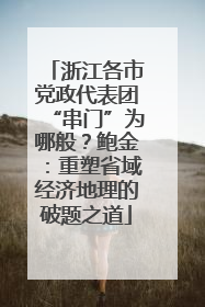 浙江各市党政代表团“串门”为哪般？鲍金：重塑省域经济地理的破题之道