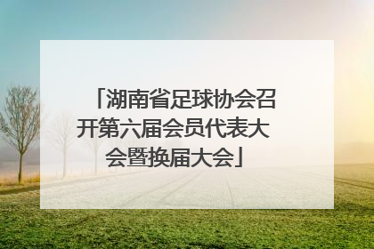 湖南省足球协会召开第六届会员代表大会暨换届大会