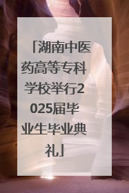 湖南中医药高等专科学校举行2025届毕业生毕业典礼