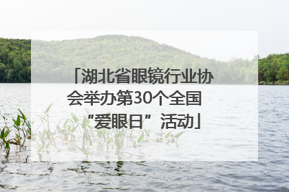 湖北省眼镜行业协会举办第30个全国“爱眼日”活动