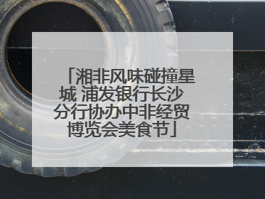 湘非风味碰撞星城 浦发银行长沙分行协办中非经贸博览会美食节