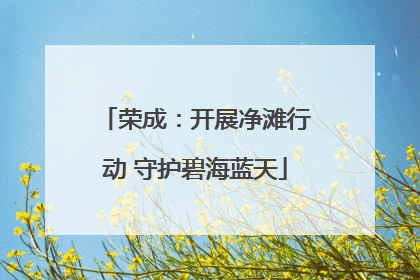 荣成：开展净滩行动 守护碧海蓝天