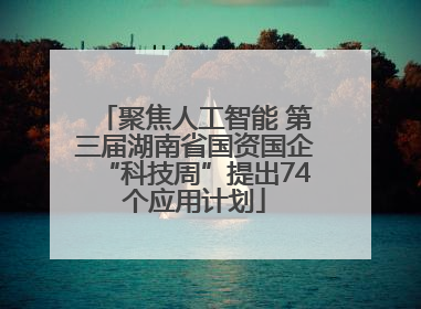 聚焦人工智能 第三届湖南省国资国企“科技周”提出74个应用计划
