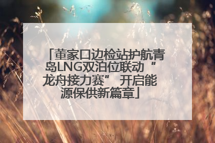 董家口边检站护航青岛LNG双泊位联动“龙舟接力赛” 开启能源保供新篇章