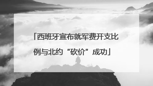 西班牙宣布就军费开支比例与北约“砍价”成功