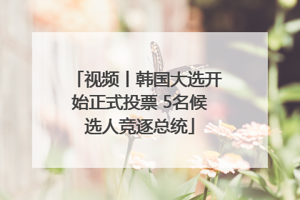 视频丨韩国大选开始正式投票 5名候选人竞逐总统