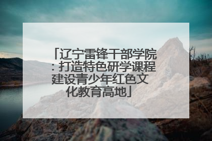 辽宁雷锋干部学院：打造特色研学课程 建设青少年红色文化教育高地