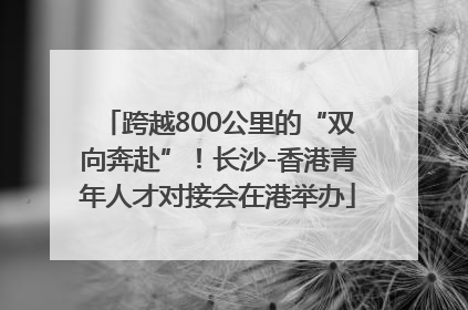 跨越800公里的“双向奔赴”！长沙-香港青年人才对接会在港举办