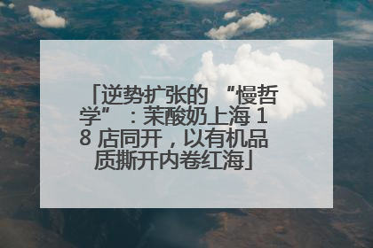 逆势扩张的 “慢哲学”：茉酸奶上海 18 店同开，以有机品质撕开内卷红海