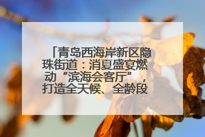 青岛西海岸新区隐珠街道：消夏盛宴燃动“滨海会客厅”，打造全天候、全龄段消费生态圈
