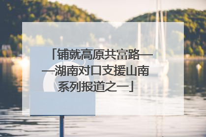 铺就高原共富路——湖南对口支援山南系列报道之一