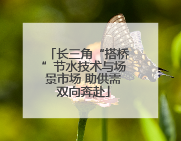 长三角“搭桥”节水技术与场景市场 助供需双向奔赴