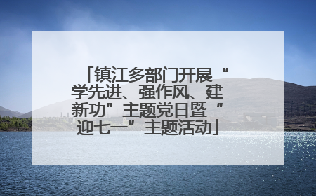 镇江多部门开展“学先进、强作风、建新功”主题党日暨“迎七一”主题活动