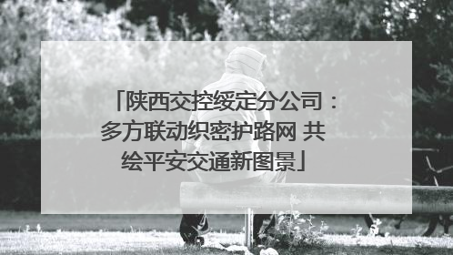陕西交控绥定分公司：多方联动织密护路网 共绘平安交通新图景