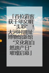 首位游客获千年文明“头彩”！大河村遗址博物馆新馆“文化和自然遗产日”璀璨启幕