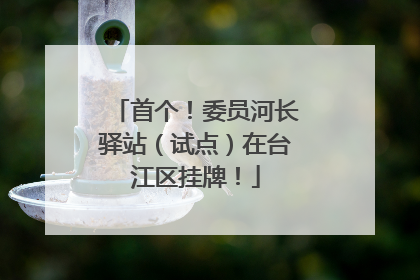 首个！委员河长驿站（试点）在台江区挂牌！