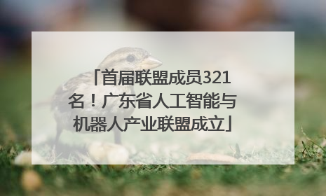 首届联盟成员321名！广东省人工智能与机器人产业联盟成立