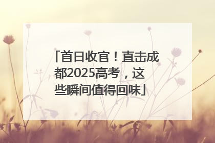 首日收官！直击成都2025高考，这些瞬间值得回味